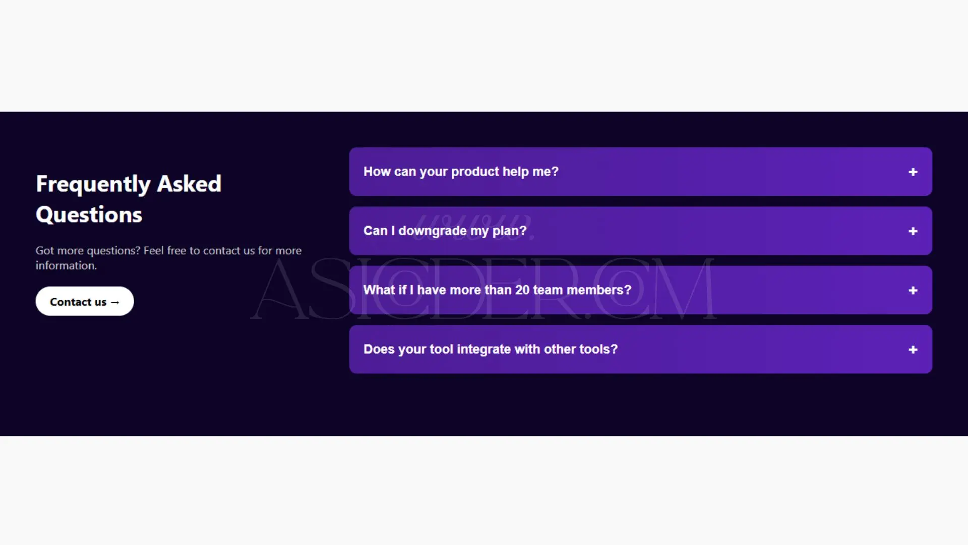 Responsive Dark Theme FAQ Section – HTML, CSS & JavaScript